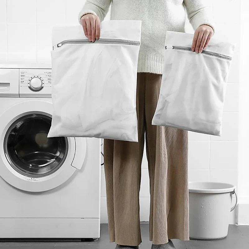 Ultra-Durable White Mesh Shoe Socks Laundry Bag - Image 7