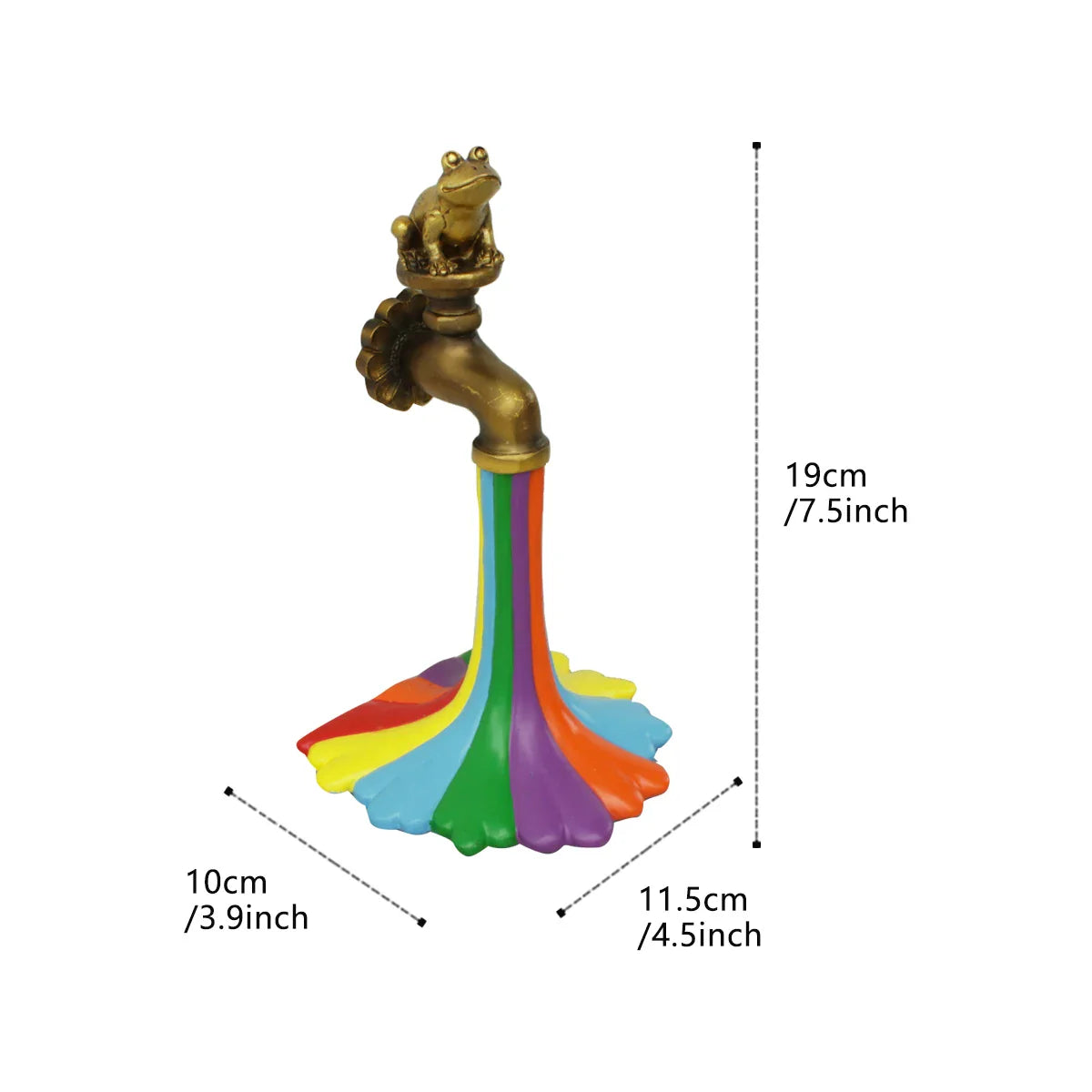 Rainbow Waterfall Faucet Garden Statue - Image 7