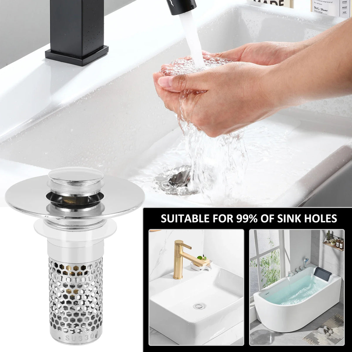 Sink Drain Anti-Odor Hair Catcher Filter