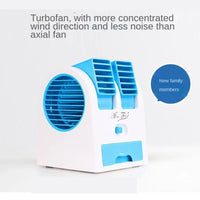 Dual-Outlet Turbo Cooling Desk Humidifier Fan - Image 3