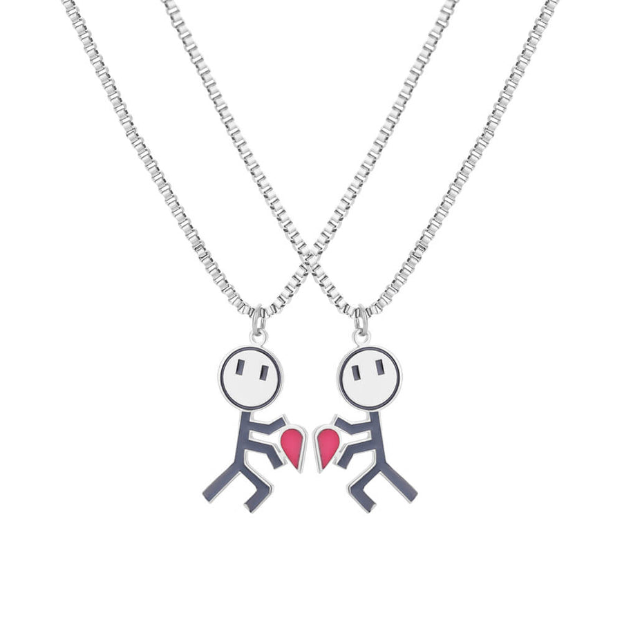 2pcs Double Love Heart Necklace - Image 7