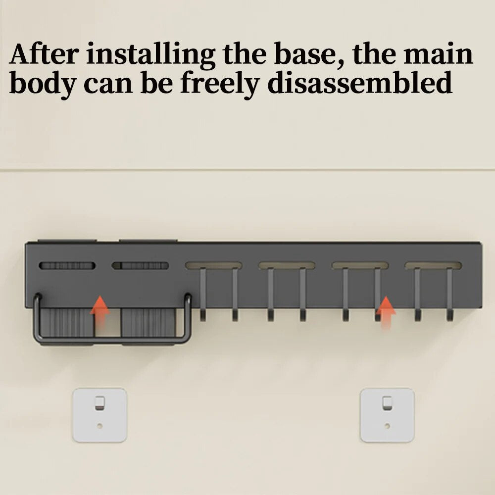 Modern Wall-Mounted Kitchen Organizer Tool Station