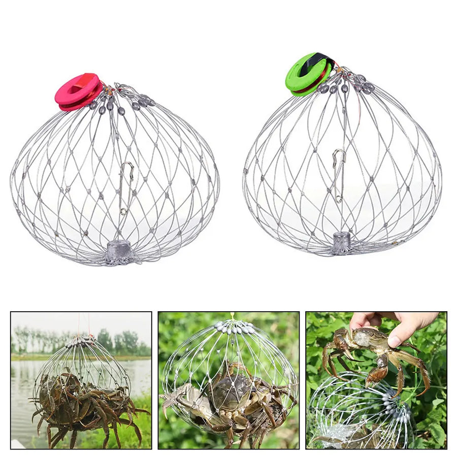 Collapsible Easy Open Trap Steel Fishing Net - Image 1