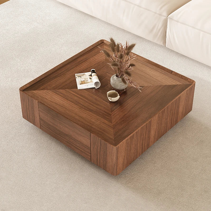 Hidden Drawers Elegant Italian Style Coffee Table - Image 6