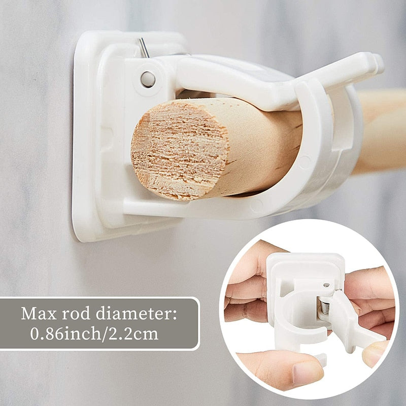 Self Adhesive Curtain Rod Holder