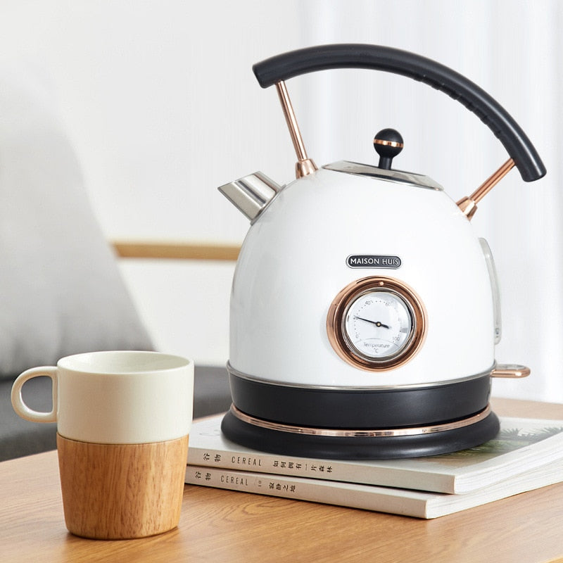 Electric Thermometer Automatic Vintage Style Kettle - Image 1