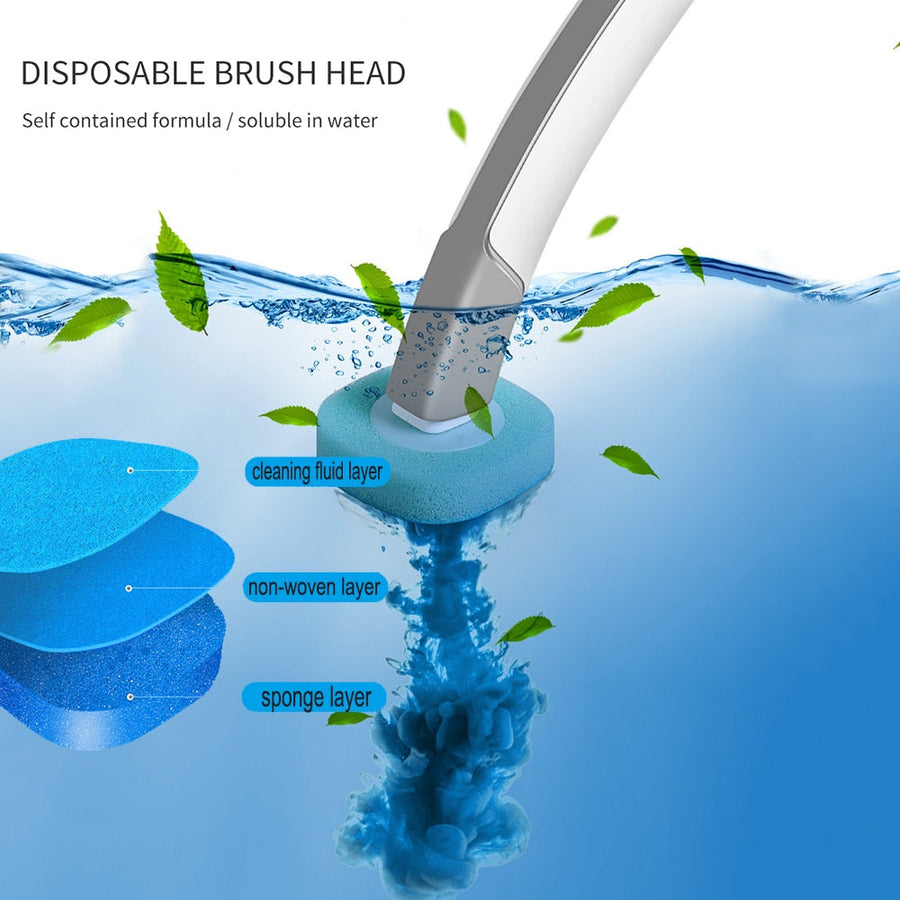Disposable Long Handle Cleaning Pro Toilet Brush - Image 5