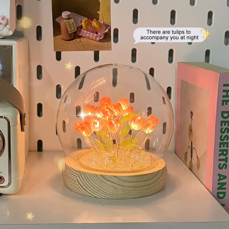 Shiny Tulip Handmade Night Lamp - Image 7