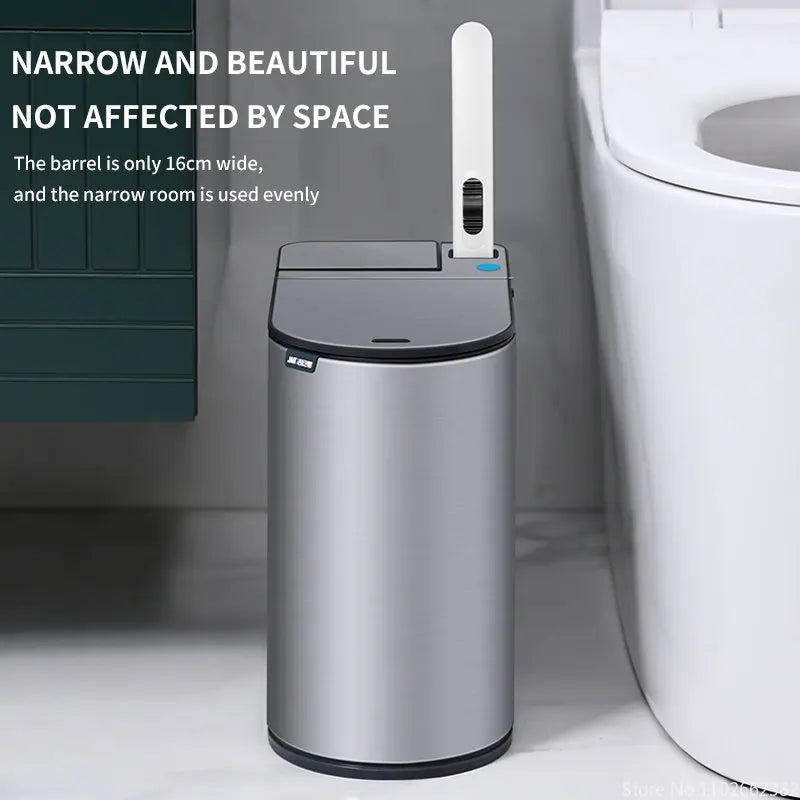 Auto Lift Integrated Brush Toilet Can - Image 5