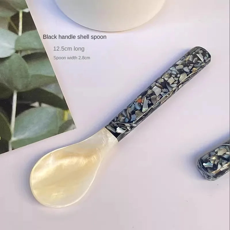 Natural Pearl Shell Moonlight Snail Spoon