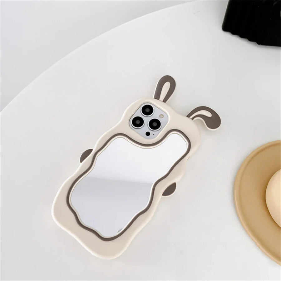 Rabbit Ear Make-Up Mirror iPhone Case - Image 5
