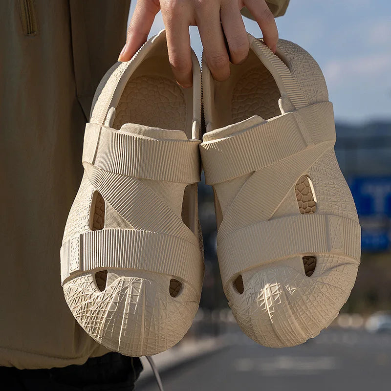 Criss Cross Anti-slip Outdoor Beach Slippers - Image 2