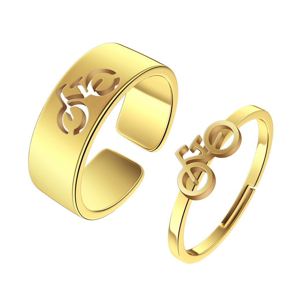 2pcs Together Forever Couple Rings