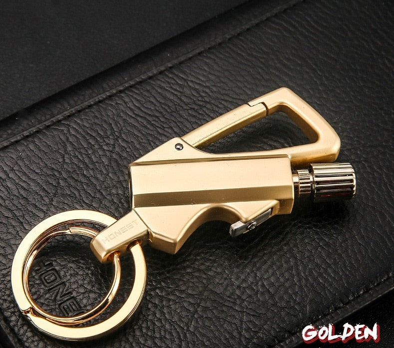 Outdoor Windproof Lighter Match Keychain - Image 5
