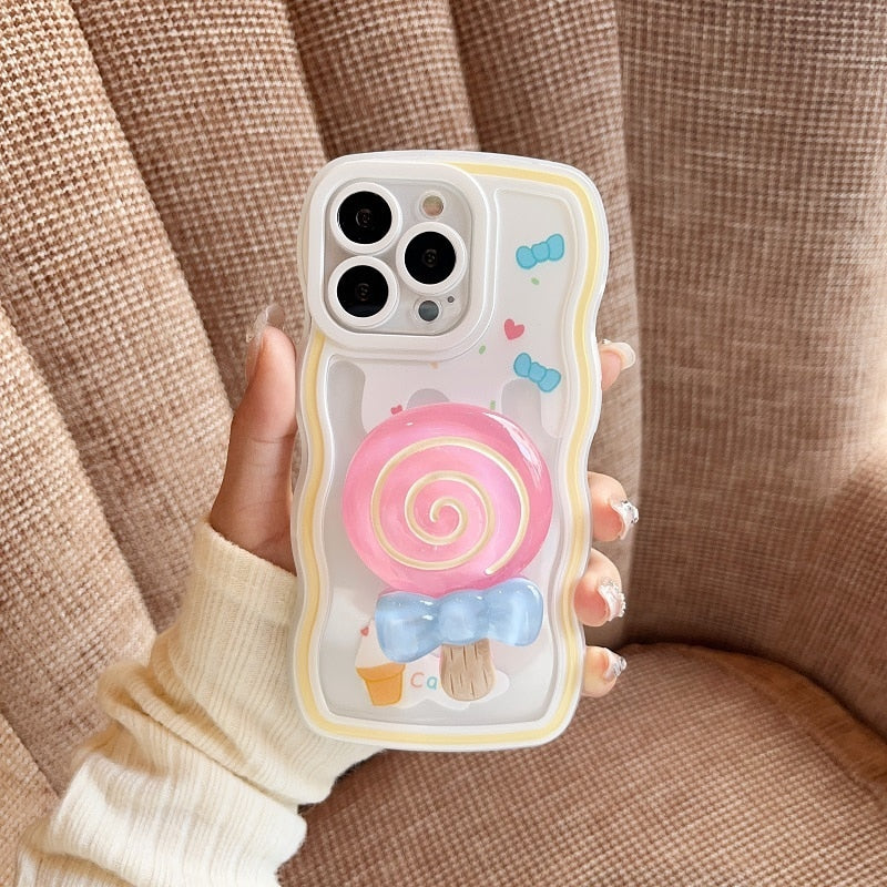 Sweet Treat 3D Japanese Style Heart iPhone Case - Image 4