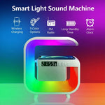 RGB Wireless Charging Bluetooth Futuristic Night Lamp Speaker