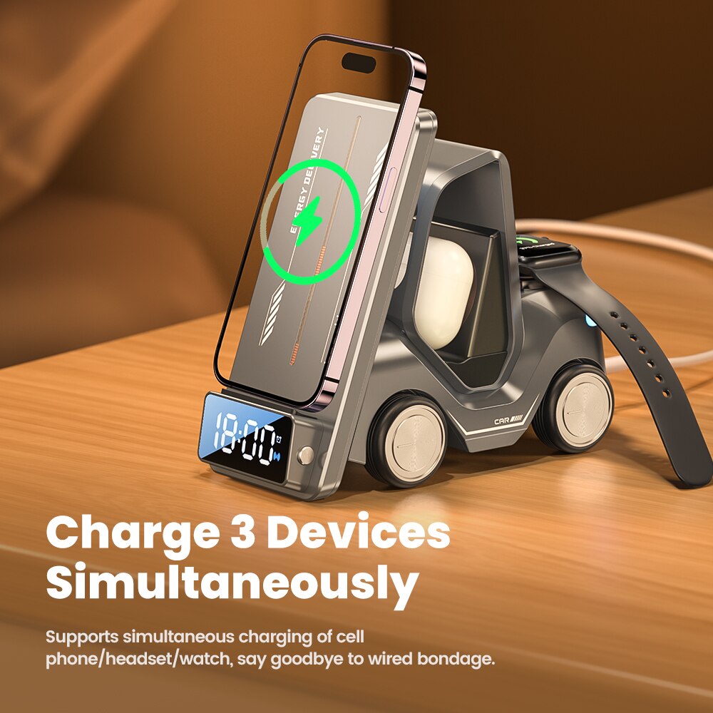 5in1 Multi-Device Forklift Wireless Charging Station