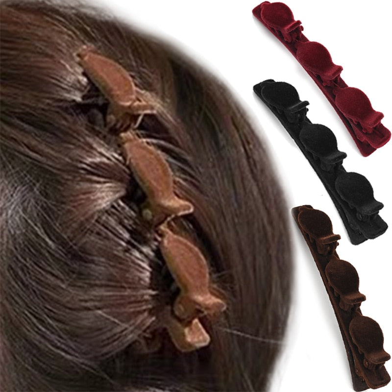Braid Fast Styling 3-Layer Clamp Hairpin - Image 1