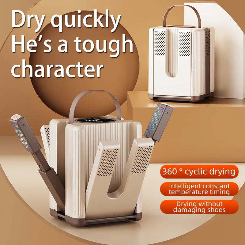 Six-Arm Quick Heating Foldable Electric Shoe Dryer - Image 1