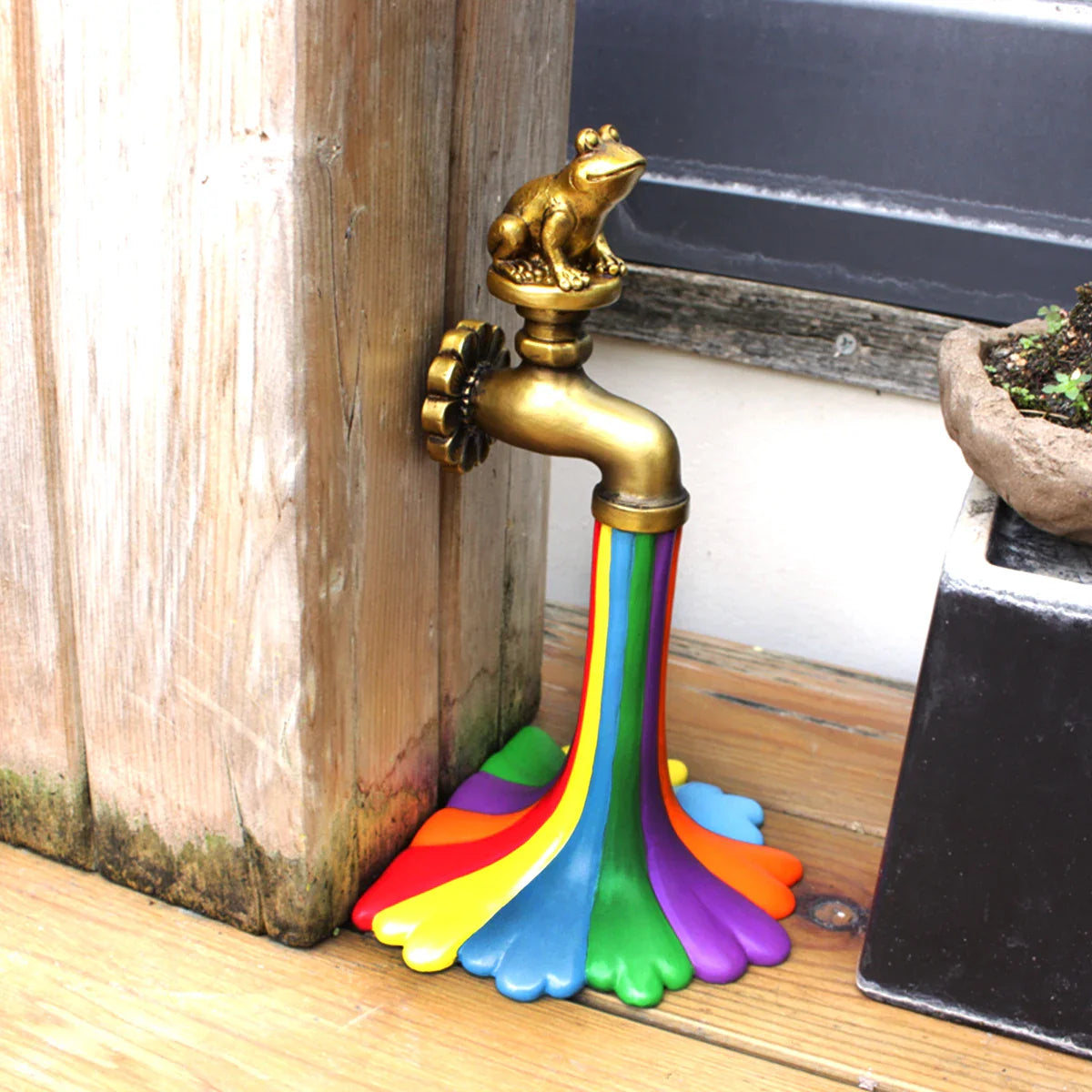 Rainbow Waterfall Faucet Garden Statue - Image 3