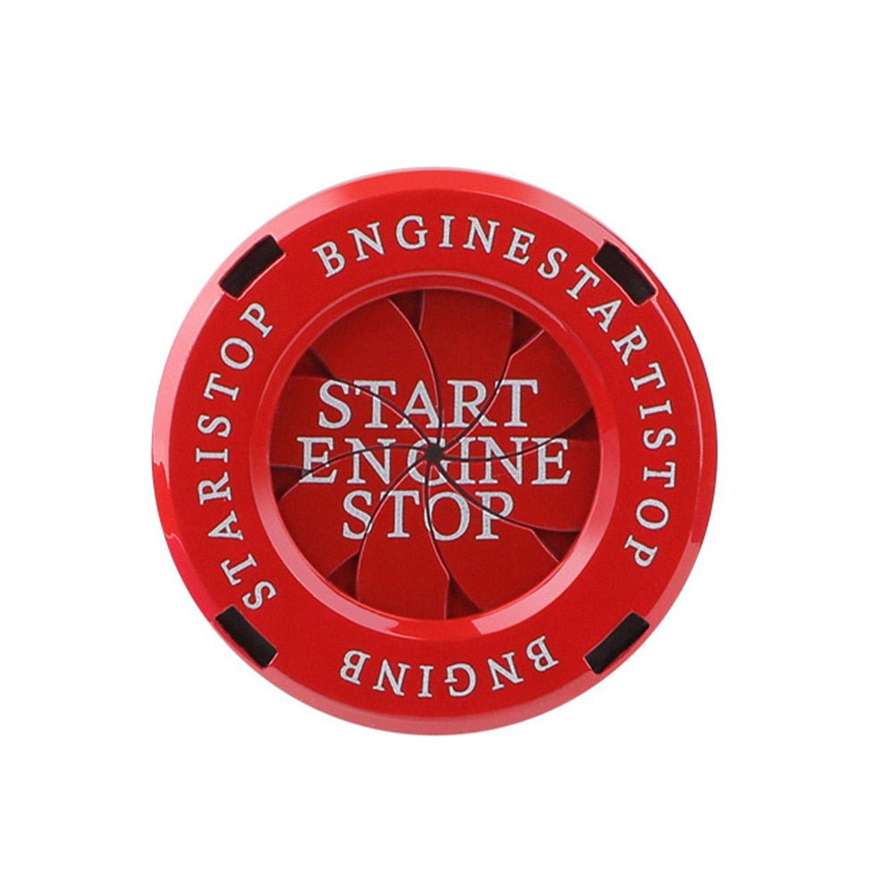 Rotating Metal Engine Start Button Cover