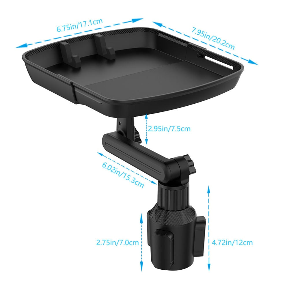 Car Travel Time Adjustable Long Arm Tray