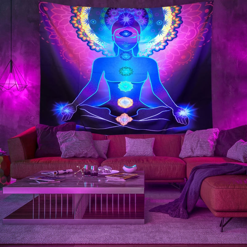 Colorful Glowing Luminous Tapestry - Image 25