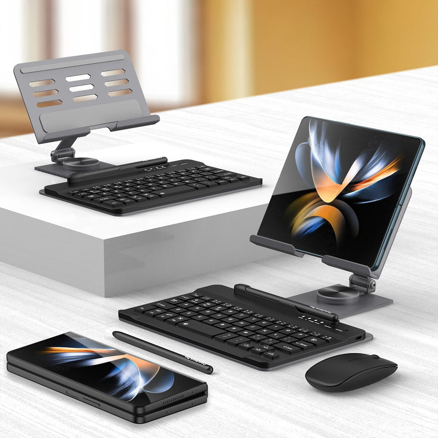 Magnetic Foldable Wireless Pro Keyboard Tablet Holder - Image 7