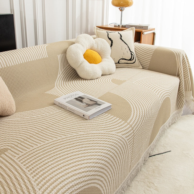 Nordic Style Comfy Soft Knitted Sofa Cover Blanket - Image 6