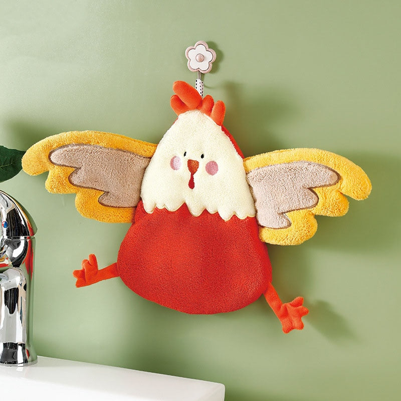 Chicken Shaped Quick Drying Hand Towel