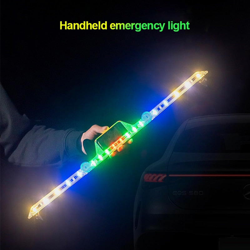 Foldable Solar Car Emergency Light - Image 2