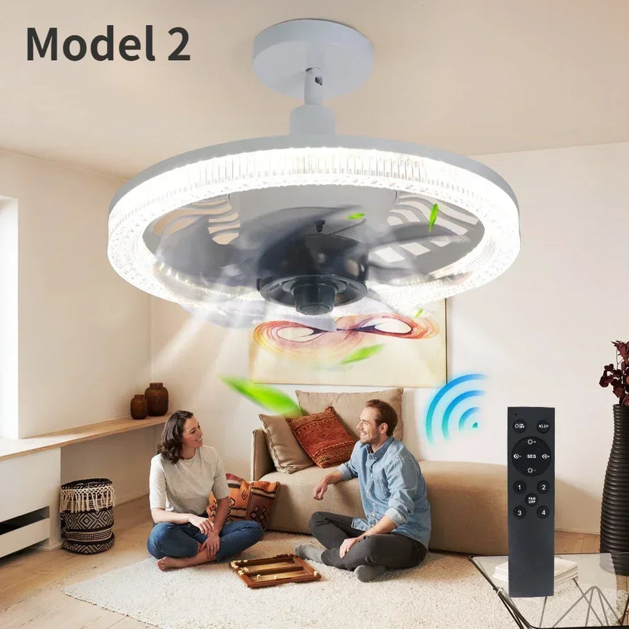 3in1 Remote Control Noise-Free Noise Elegant Fan Lamp - Image 6