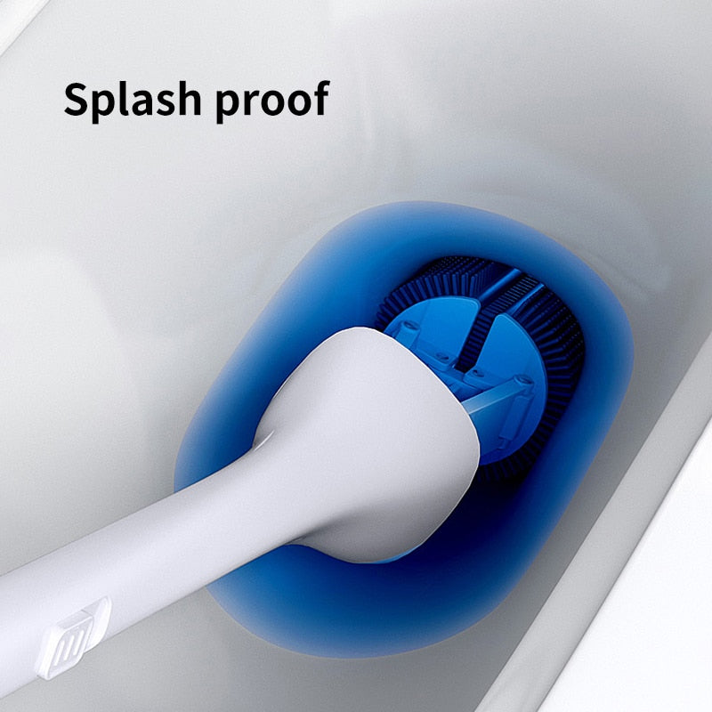 Adjustable Double Head Roller Toilet Brush