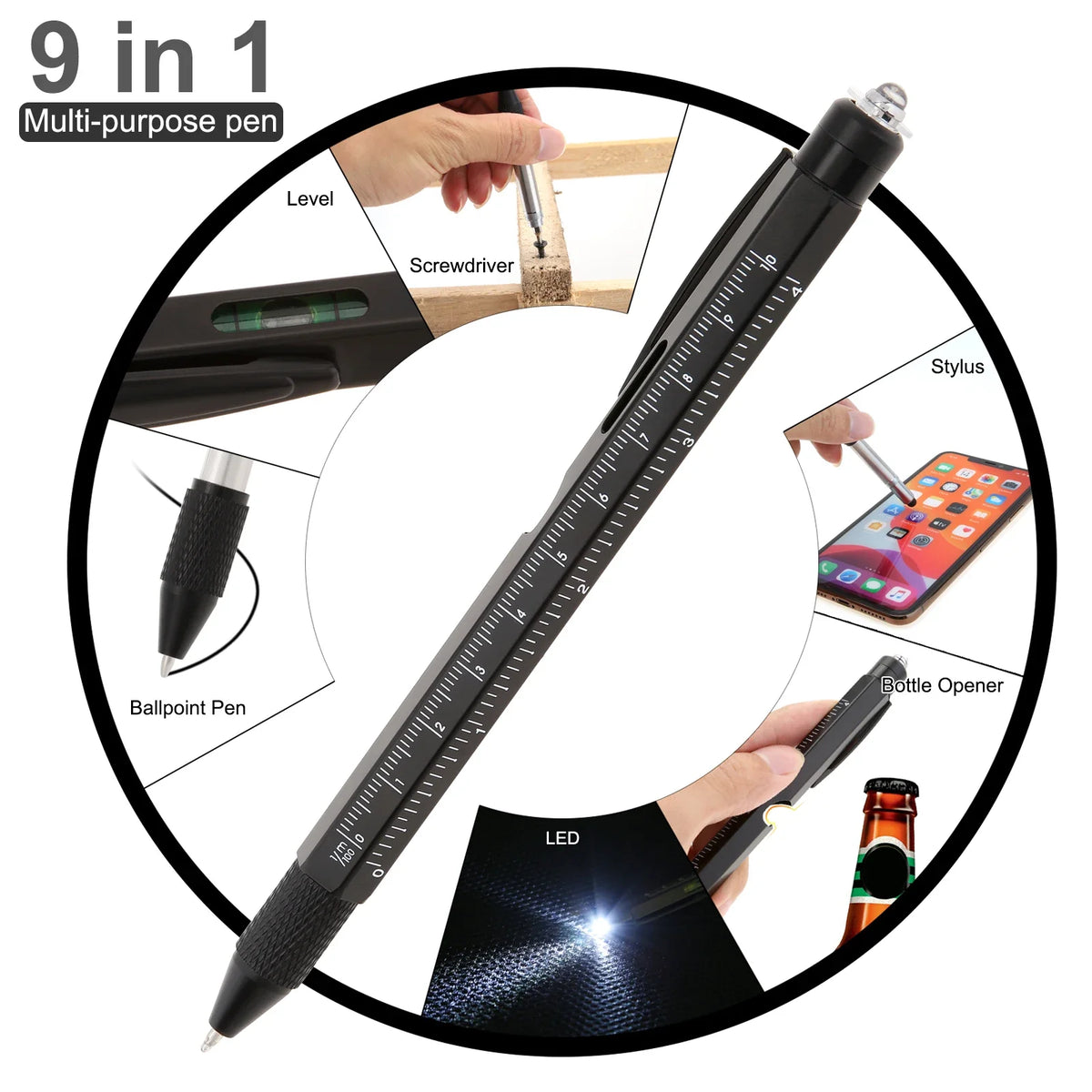 9in1 Multifunctional Task Master Pen