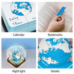 3D Earth Wanderer Calendar Memo Pad