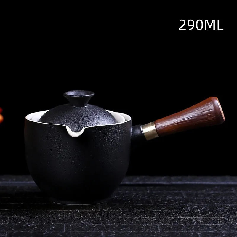 Traditional Harmony Ceramic Rotating Teapot - Image 4