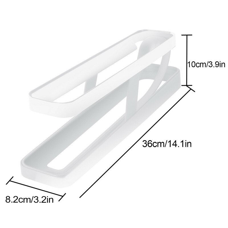 Automatic Egg Rolling Holder Organizer Rack