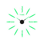 3D Luminous Silent Wall Clock