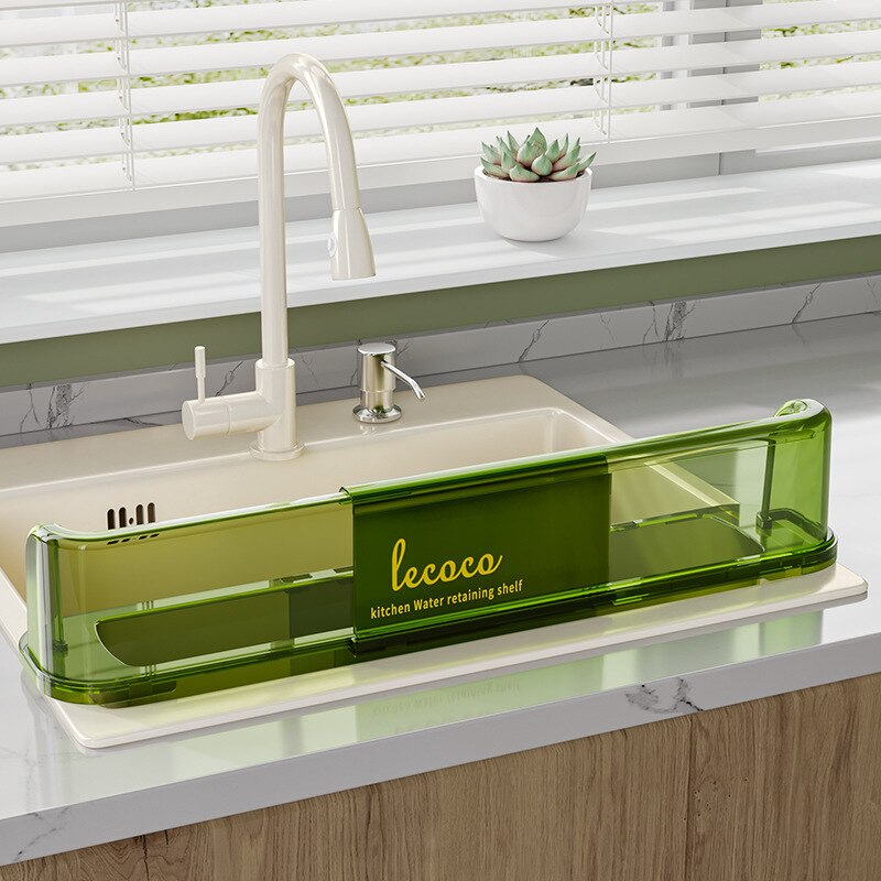 Splash-Proof Telescopic Sink Storage Rack - Image 1