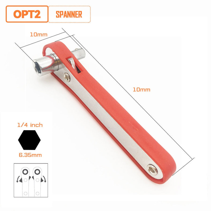 Mini Quick Hexagon Ratchet Wrench Tool - Image 1