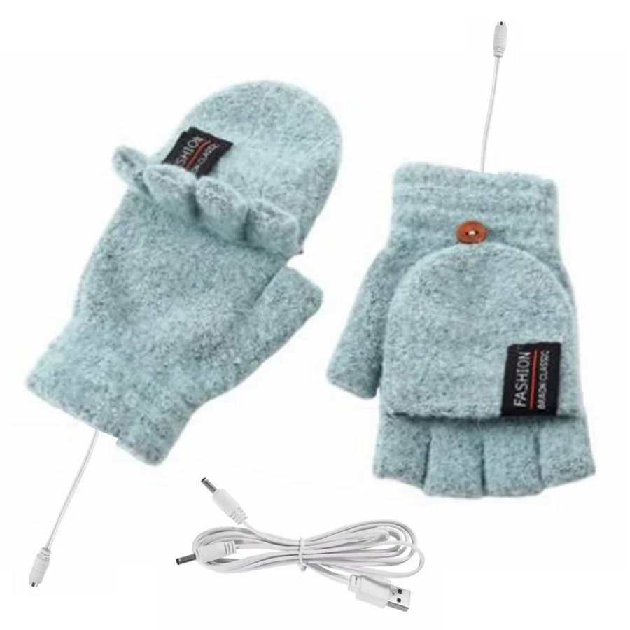 USB Rechargeable Warm Wave Heated Gloves - Image 10