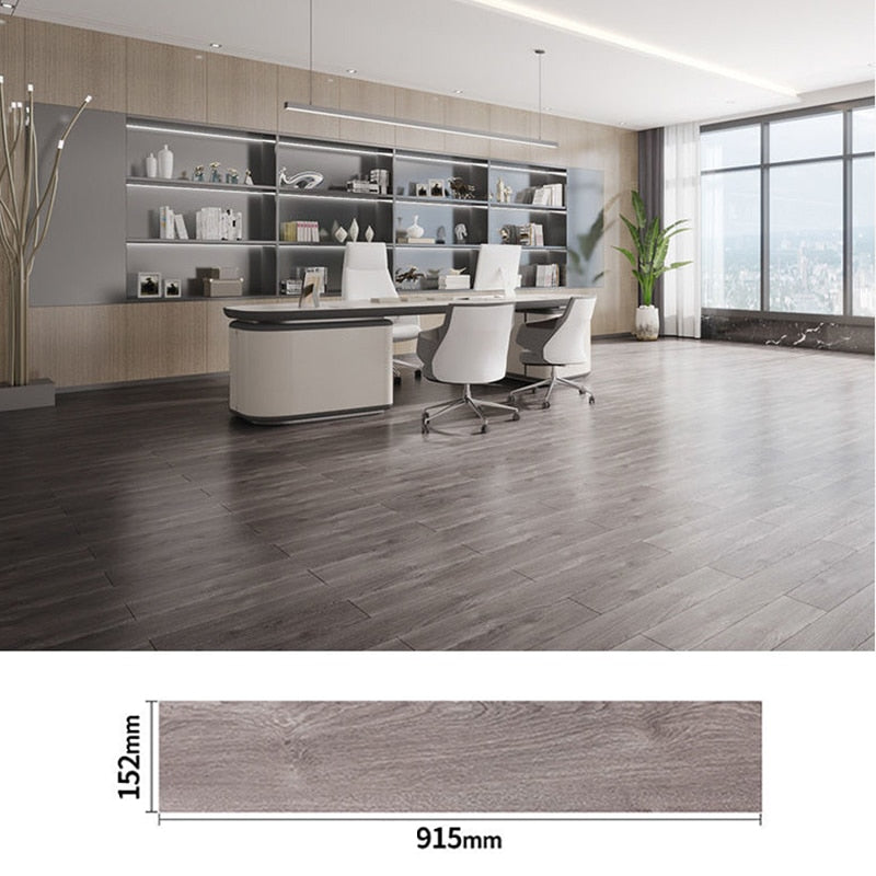Modern Wood Grain PVC Self-Adhesive Floor Sticker - Image 2