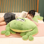 Jumbo Huggable Giant Green Frog Plush Toy