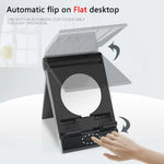 Auto Flip Makeup Mirror Phone Holder