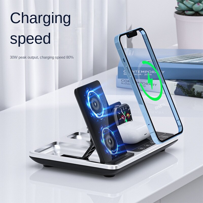 All-In-One Wireless Charging Dock Clock - Image 2