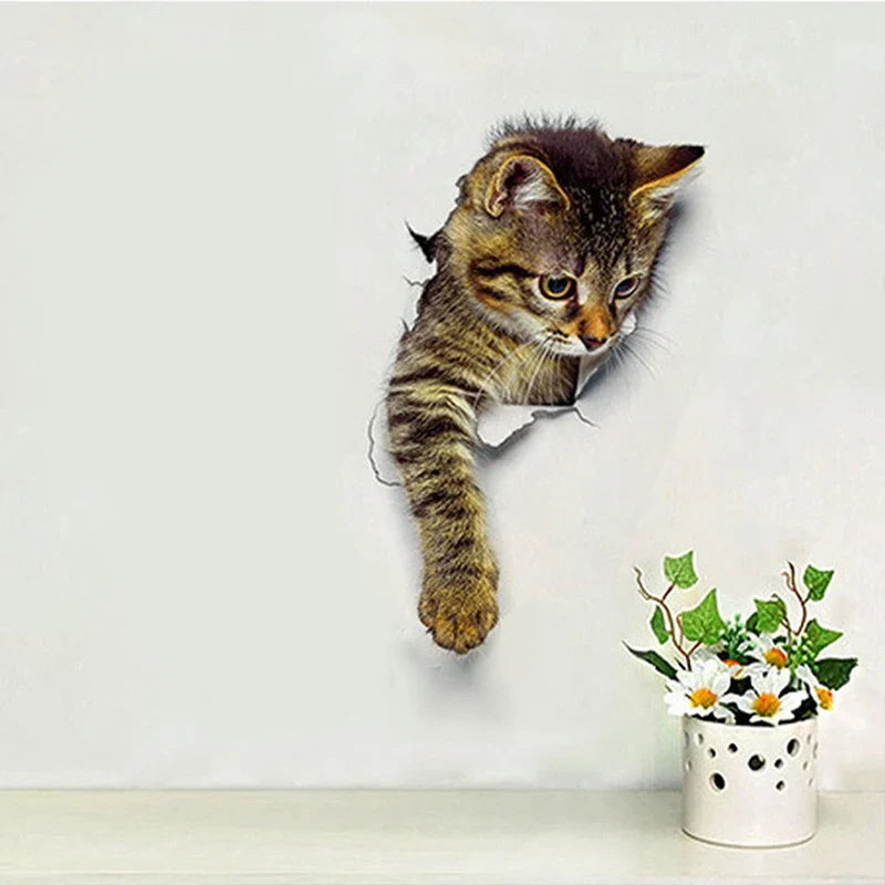 3D Toilet Protector Cat Sticker - Image 4