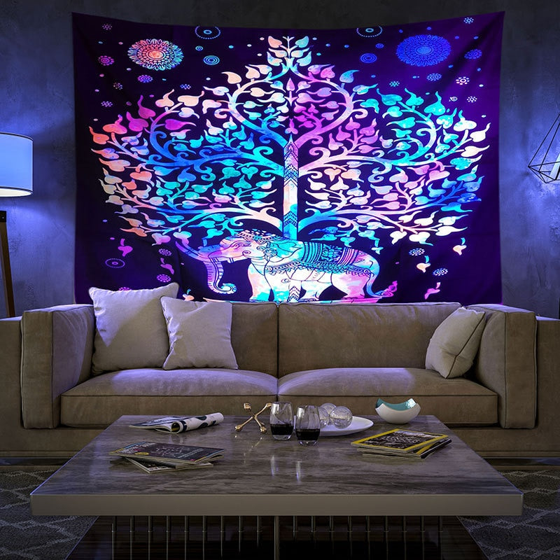 Colorful Glowing Luminous Tapestry - Image 32