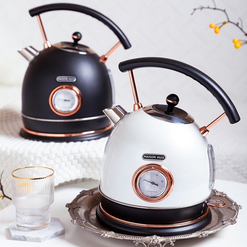 Electric Thermometer Automatic Vintage Style Kettle - Image 3