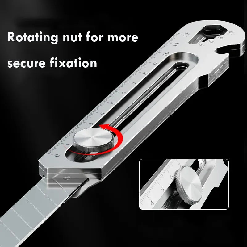 6in1 Multipurpose Stainless Steel Retractable Heavy Duty Snap-Off Blade