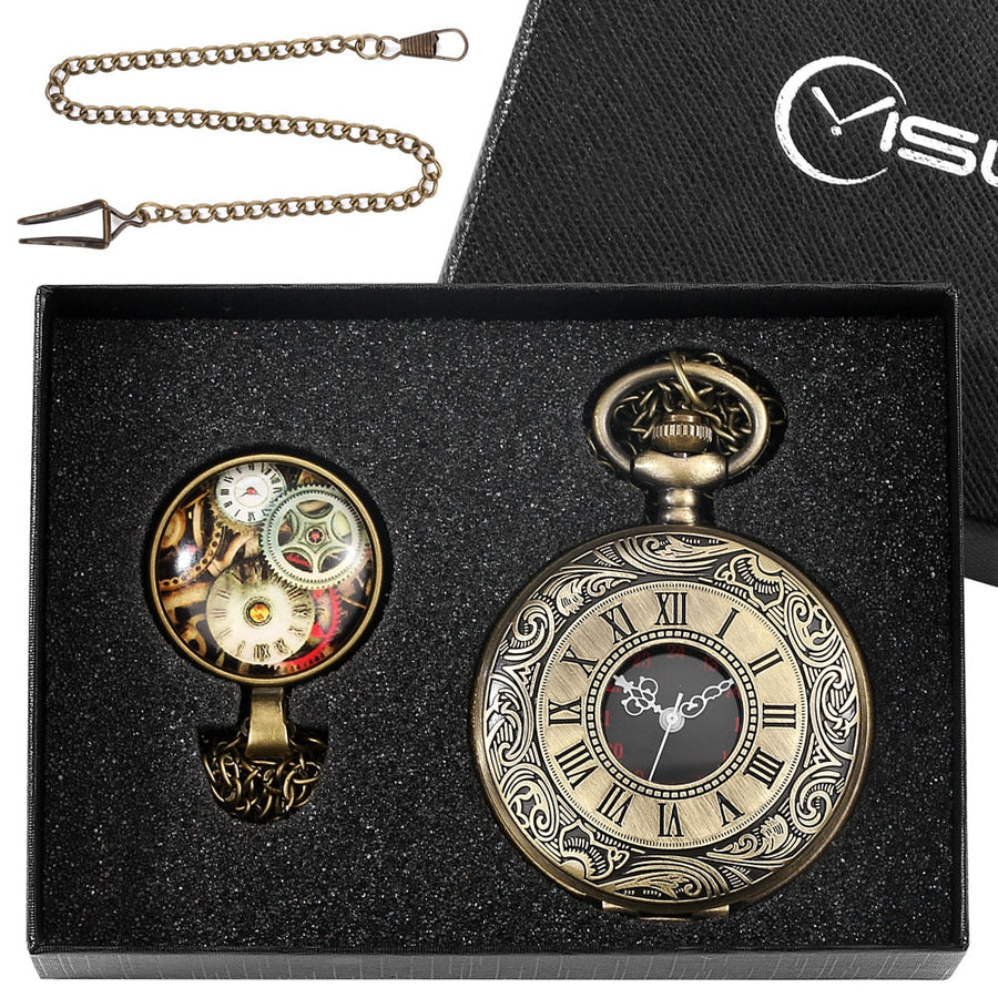 Digital Stainless Steel Pocket Watch Gift Set - Image 40